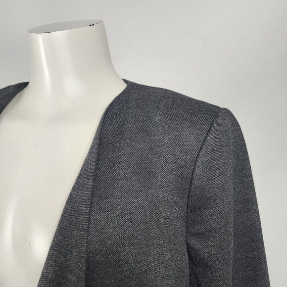 Reitmans Charcoal Grey Waterfall Blazer Size 16 - Picture 3 of 9